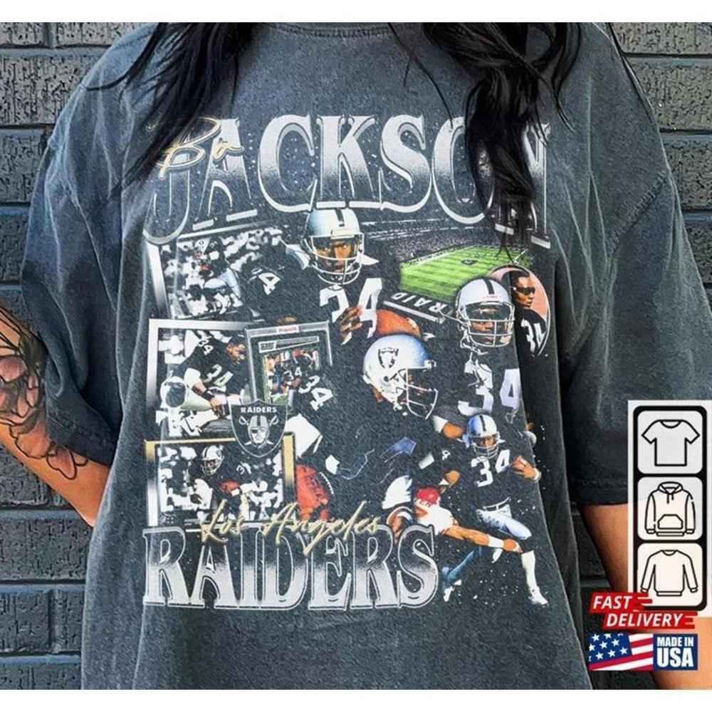 Bo Jackson Sport Shirt Tshirt 90S Tour 2023 Ticket Album  Classic